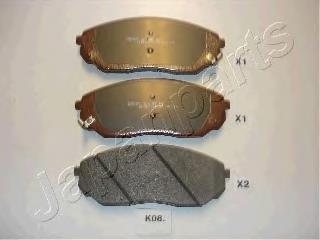 PAK08AF Japan Parts Передні гальмівні колодки