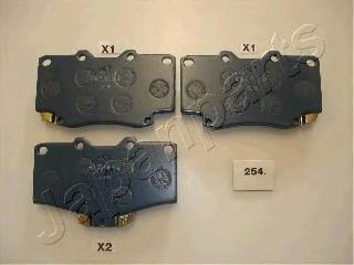 Тормозні колодки Japan Parts PA254AF