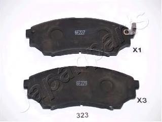 PA323AF Japan Parts Передні гальмівні колодки