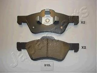 Передні тормозні колодки PA315AF Japan Parts