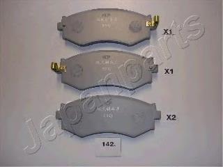 Гальмівні колодки Japan Parts PA142AF ціна, від 43.63 USD