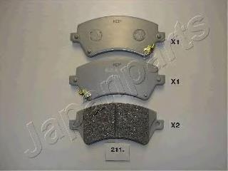 Передні тормозні колодки PA211AF Japan Parts