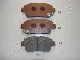 Тормозні колодки Japan Parts PA203AF