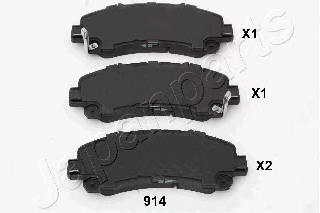 Купити PA914AF Japan Parts Колодки гальмівні передні, дискові