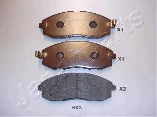 PAH02AF Japan Parts Передні гальмівні колодки