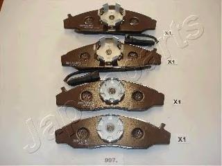 Передні тормозні колодки PA997AF Japan Parts