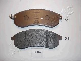 PA515AF Japan Parts Передні гальмівні колодки