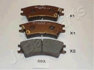 PA583AF Japan Parts Передні гальмівні колодки