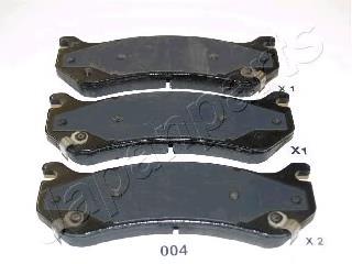 Задні гальмівні колодки PP004AF Japan Parts