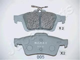 Колодки гальмові задні, дискові PP005AF Japan Parts