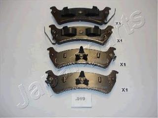 Задні гальмівні колодки PP019AF Japan Parts
