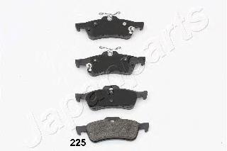 PP225AF Japan Parts Колодки гальмівні задні, дискові