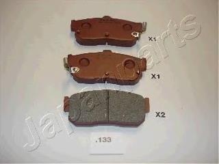 Задні гальмівні колодки PP133AF Japan Parts