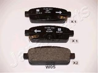 Задні дискові колодки Japan Parts PPW05AF