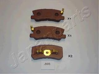 Задні дискові колодки Japan Parts PP505AF