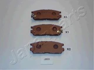 Задні дискові колодки Japan Parts PP999AF