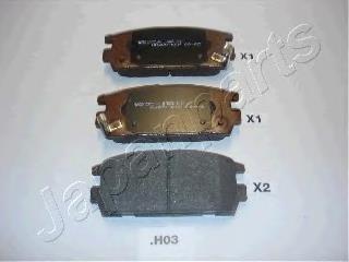 Задні дискові колодки Japan Parts PPH03AF