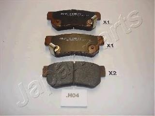 PPH04AF Japan Parts Колодки гальмівні задні, дискові