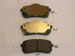 Задні гальмівні колодки PPK07AF Japan Parts