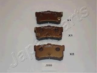 Колодки гальмові задні, дискові PP598AF Japan Parts