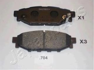 Задні гальмівні колодки Japan Parts PP704AF ціна, від 15.89 USD