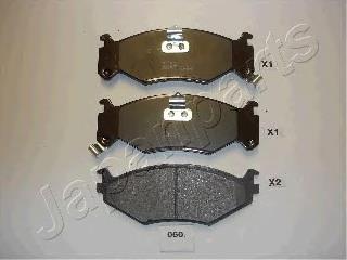 PA060AF Japan Parts Передні гальмівні колодки