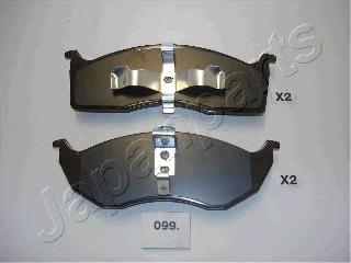 PA099AF Japan Parts Передні гальмівні колодки