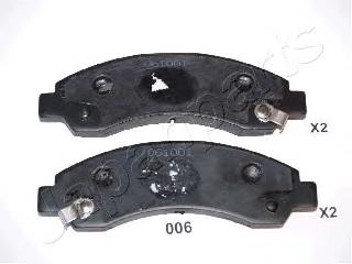 Передні тормозні колодки PA006AF Japan Parts