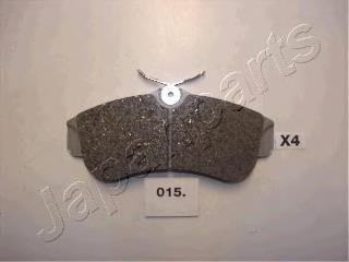Передні тормозні колодки PA015AF Japan Parts