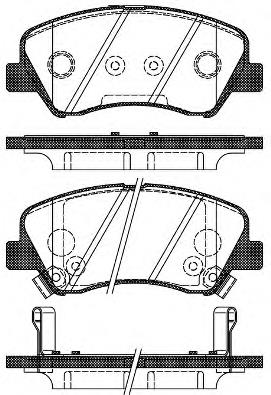 148802 Remsa колодки гальмівні передні, дискові