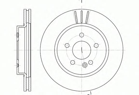 Диск переднього гальма Remsa 678210 ціна, від 51.42 USD