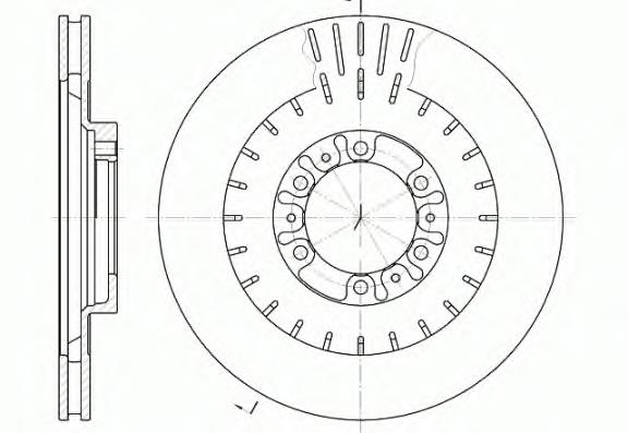 Диск гальмівний передній Remsa 695310