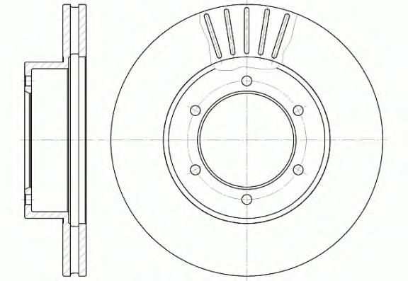 Диск гальмівний передній Ashika 6002287