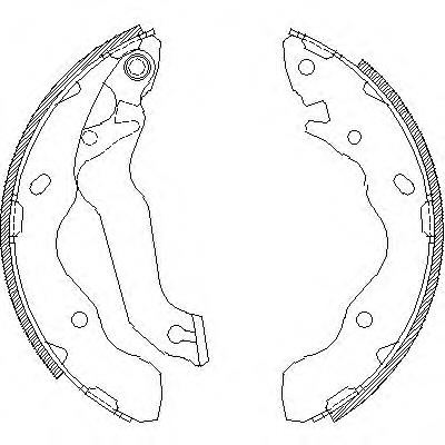 Гальма робочі задні ножні і гальмівні барабани Remsa 414100