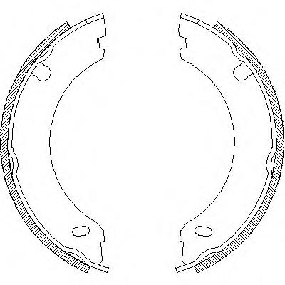 469600 Remsa колодки ручника/стоянкового гальма