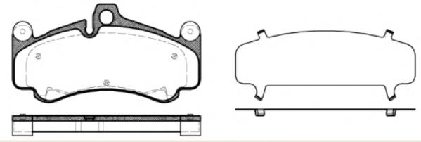 Колодки гальмівні передні, дискові 99735194891 Porsche