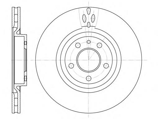Гальмівні диски передні 71738907 Fiat/Alfa/Lancia