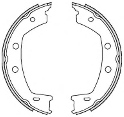 Колодки гальмові задні, барабанні 475500 Remsa