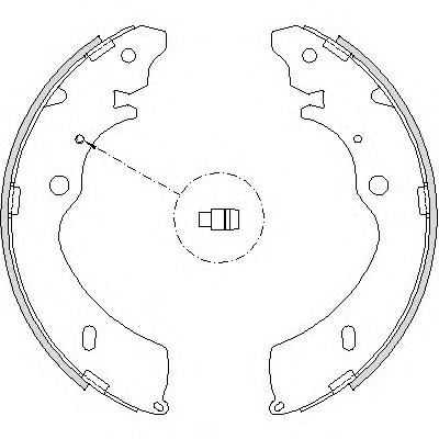 Колодки гальмові задні, барабанні KBS3915 Kavo Parts