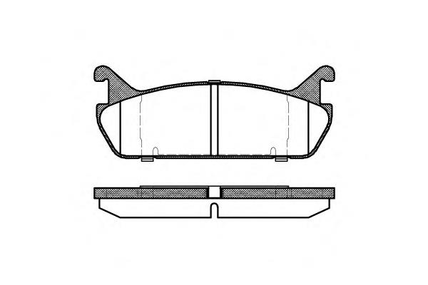 Задні гальмівні колодки Remsa 032900 ціна, від 15.22 USD