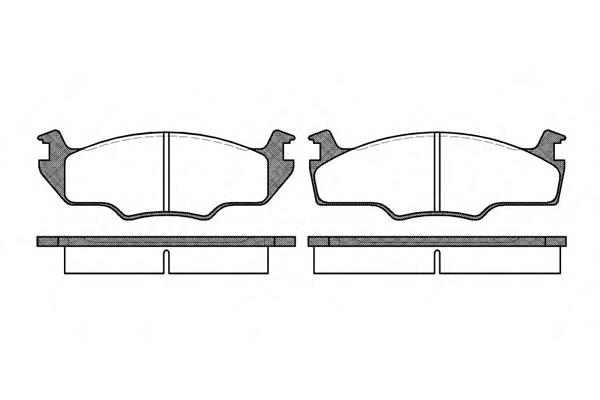 Передні тормозні колодки 012110 Remsa