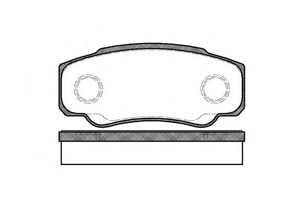 Задні гальмівні колодки Remsa 096100 ціна, від 16.23 USD