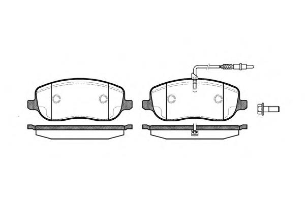 Купити 087912 Remsa Колодки гальмівні передні, дискові
