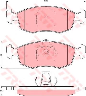 Тормозні колодки TRW GDB1383