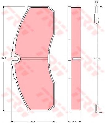 Гальмівні колодки TRW GDB1610 ціна, від 31.56 USD
