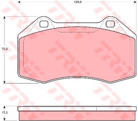 Гальмівні колодки TRW GDB1606 ціна, від 42.53 USD