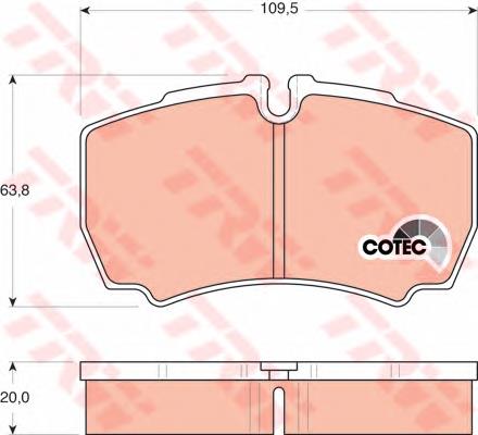Задні гальмівні колодки TRW GDB1535 ціна, від 30.40 USD