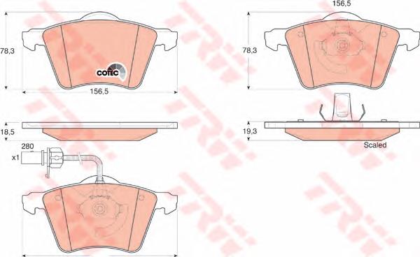 Гальмівні колодки TRW GDB1538 ціна, від 29.38 USD