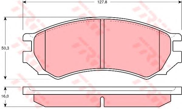 Гальмівні колодки TRW GDB1005 ціна, від 17.88 USD