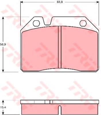 Купити GDB119 TRW Колодки гальмівні передні, дискові